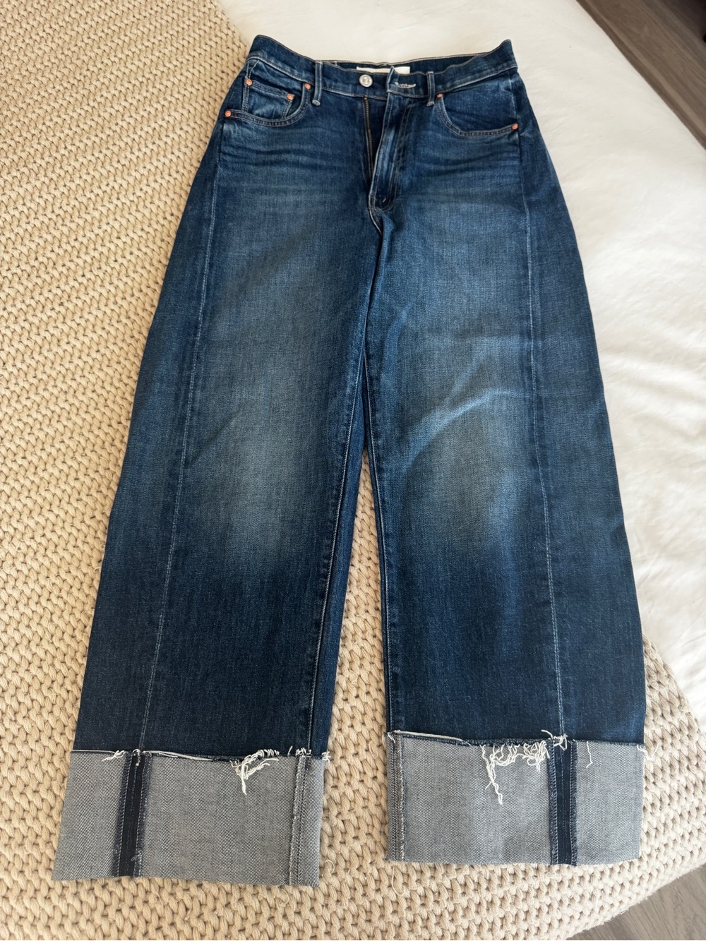 MOTHER Half Pipe Ankle Cuff Fray Size 25